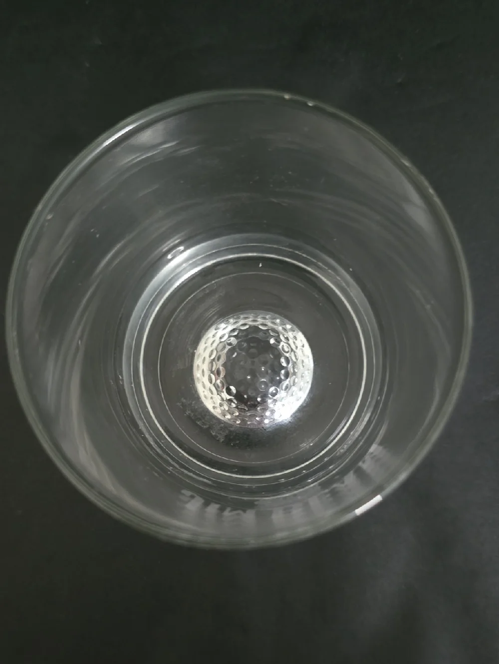 Jim Beam Etched Whiskey Golfball Glass